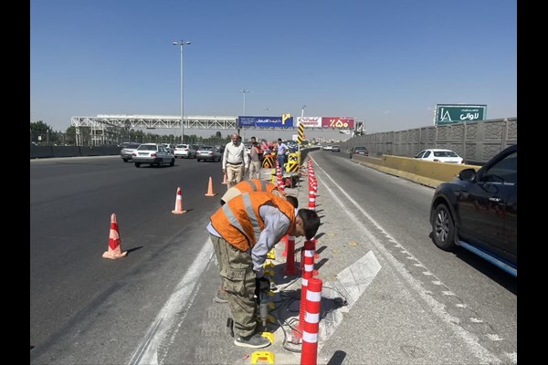 آغاز عملیات ایمن‌سازی ورودی و خروجی‌های آزادراه تهران-کرج-قزوین