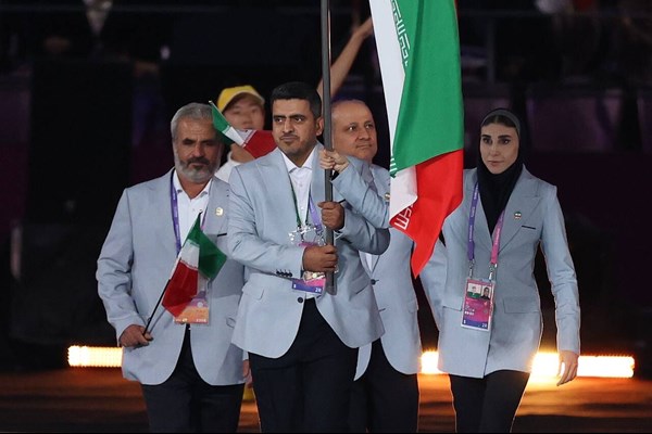 رژه کاروان «شهید حججی» در افتتاحیه بازی‌های آسیایی