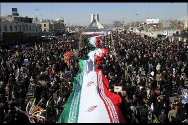 حضور پر شور دولتمردان در راهپیمایی جشن انقلاب