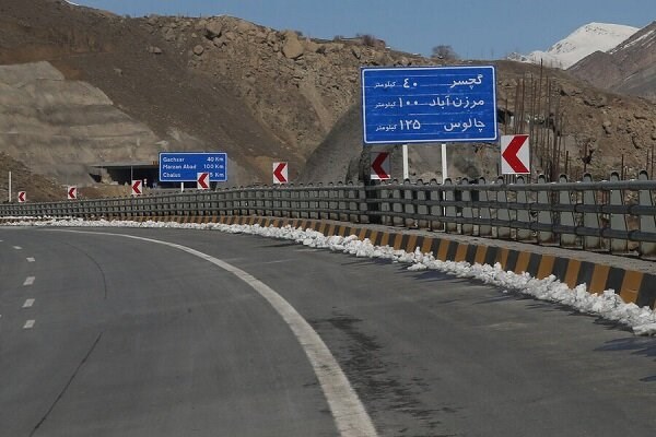 جاده چالوس تا قبل از ۲۵ اسفند باز می‌شود