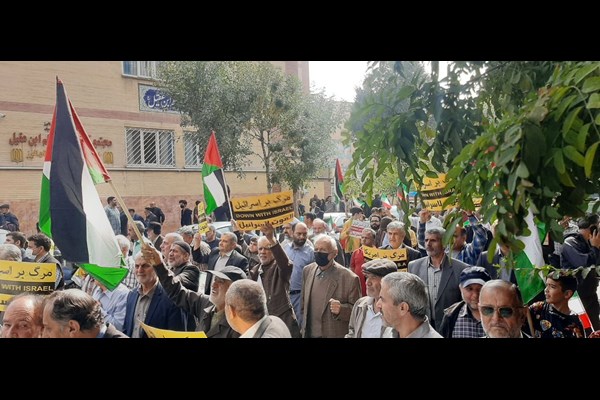 راهپیمایی حمایت از مردم فلسطین در البرز برگزار شد