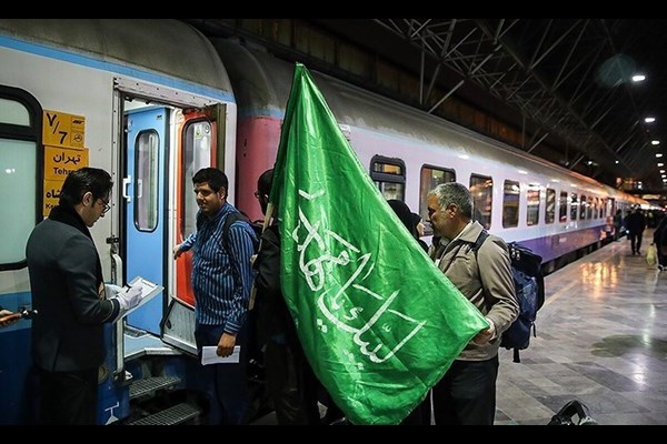 ۵۹ هزار صندلی قطار برای زائران اربعین تدارک دیده است