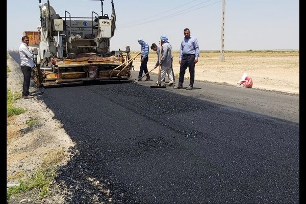  راه 4 روستای البرز آسفالت می‌شود