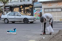 پاک‌‌سازی چهره خیابان شهید بهشتی از ته‌سیگار