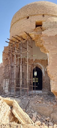 احتمال ریزش بنای امامزاده تاریخی سلیمان(ع) 